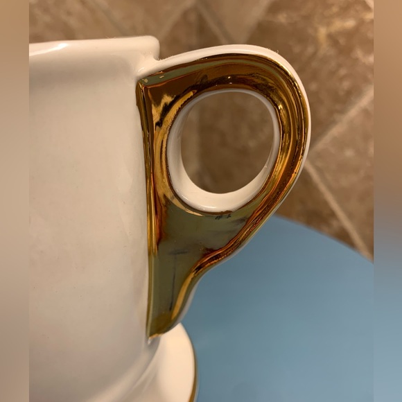 🔥HP🔥 Anthropologie ‘A’ Mug Monogram.  White and gold - Picture 3 of 6